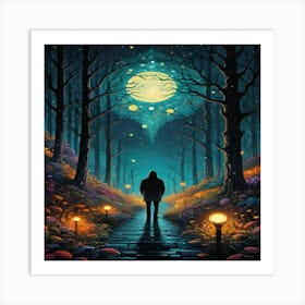 Night In The Woods Art Print