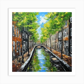 Amsterdam Canal Art 1 Art Print