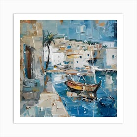 Mallorcatherapy. Abstraction
sea, boat, Mallorca, abstraction, painting for the interior, palm tree, harbour, marina, yachts, bay, house by the sea, seascape Art Print