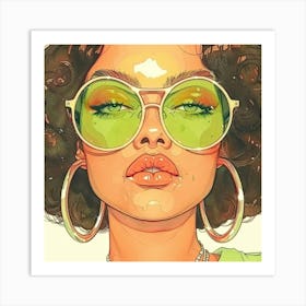 Hip Hop Girl Art Print