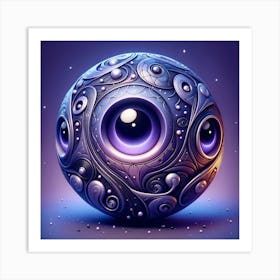 Eyeball Sphere Art Print