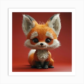 Cute Fox 109 Art Print