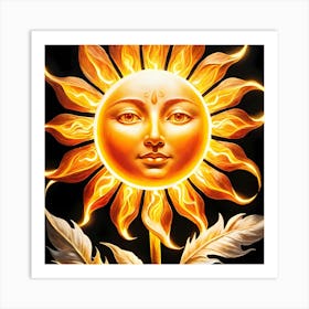 Sun And The Moon Art Print