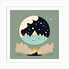 Moon In The Sky 1 Art Print