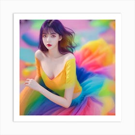 Rainbow Girl 6 Art Print