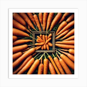 Carrots In A Frame 18 Art Print