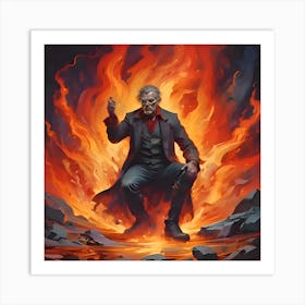 Lost gamble with the devil 2 Art Print