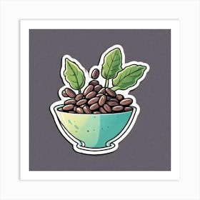 Coffee Beans In A Bowl 26 Art Print