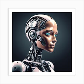 Cyborg Woman 40 Art Print