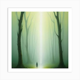 Light In The Forest Art Print