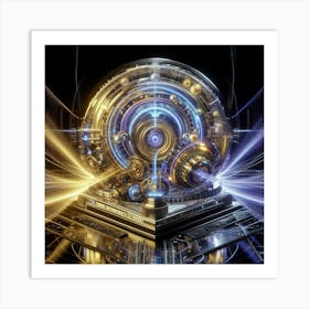 The Ultimate Time Travel Device: Unraveling the Quantum Time Machine" Art Print