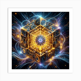 Cube Of Light 22 Art Print