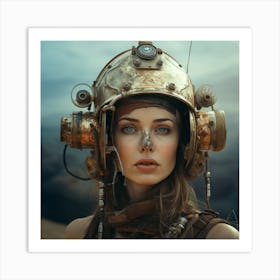 Richardvachtenberg 8000 Years Woman Facewith A Cosmonaut Helmet 85e4c3c0 925d 41ca A1d4 5048ab7623b0 Art Print