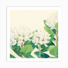 Editorial Art White Background Trifolium 3 Art Print