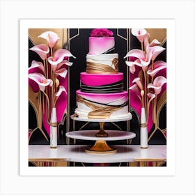 Pink Cake Art Print