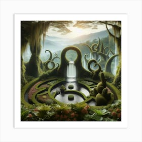 Garden In The Forest Art Print