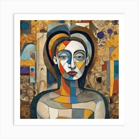 Abstract Of A Woman 8 Art Print