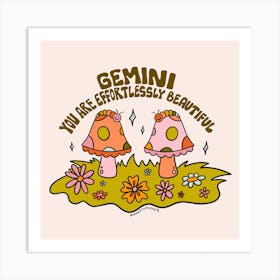 Gemini Caterpillars Art Print