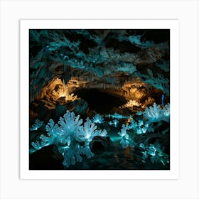 Cave Of Crystals 12 Art Print