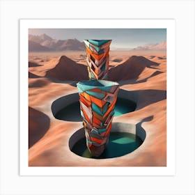 Sand Towers Art Print