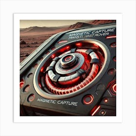 Mars Dominion Transit Rover Magnetic Capture Charging Port Art Print