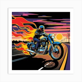 King Of The Road Art Print