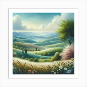 Tuscan Landscape Art Print