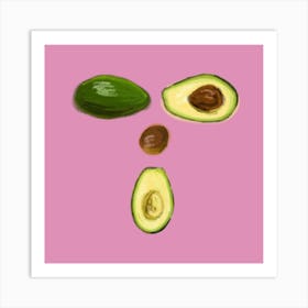 Oh la Avocado Art Print