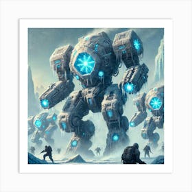 Frostguard Colossi Walking Fortresses Art Print