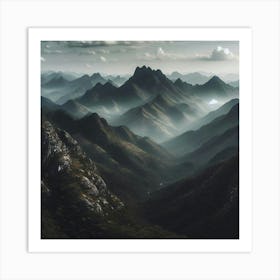 Mountain Landscape 1 Art Print