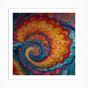 Spiral Painting Art Print