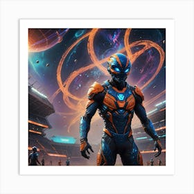 Alien In Uniform Art Print