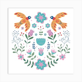 Mexican Birds Art Print