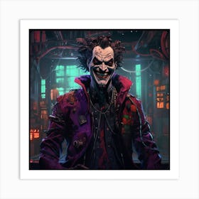 Cyberpunk Joker Art Print