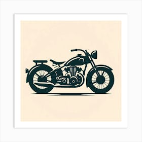 Vintage Motorcycle Art Print