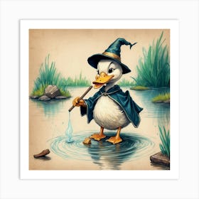 Wacky Duck Art Print