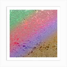 Rainbow2 Aluminum Foil Art Print