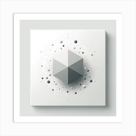 Abstract Geometric Cube Art Print