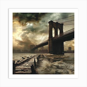 Mystery bridge Art Print