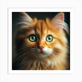 Portrait Of A Cat Art Print