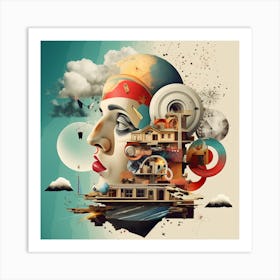 Abstract And Surreal Art Series By Csaba Fikker 019 Art Print