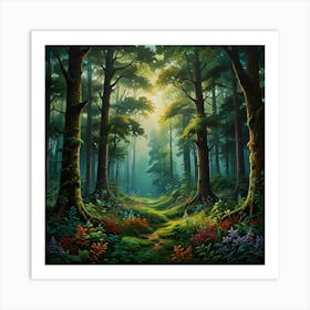 Forest Path Art Print