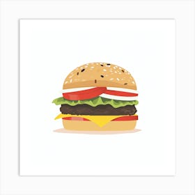 Hamburger Art Print