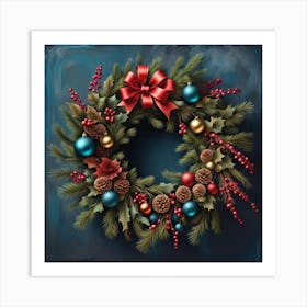 Christmas Wreath Art Print