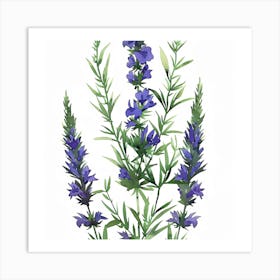 Larkspur Art Print