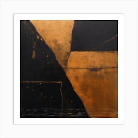 'Black And Gold' 1 Art Print