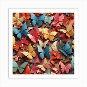 Butterfly Collage 1 Art Print