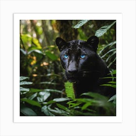 Black beauty In Jungle Art Print
