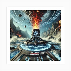 A High Tech, Sci Fi Scene Depicting A Powerful Wea 2 Art Print