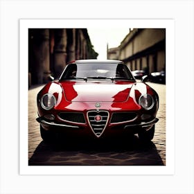 Alfa Romeo Car Automobile Vehicle Automotive Italian Brand Logo Iconic Performance Stylis (1) Art Print